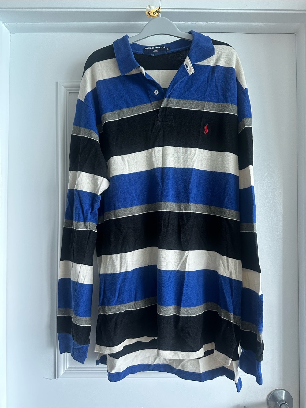 Vintage 1990’s Men’s Polo Sport Ralph Lauren Striped Rugby Shirt